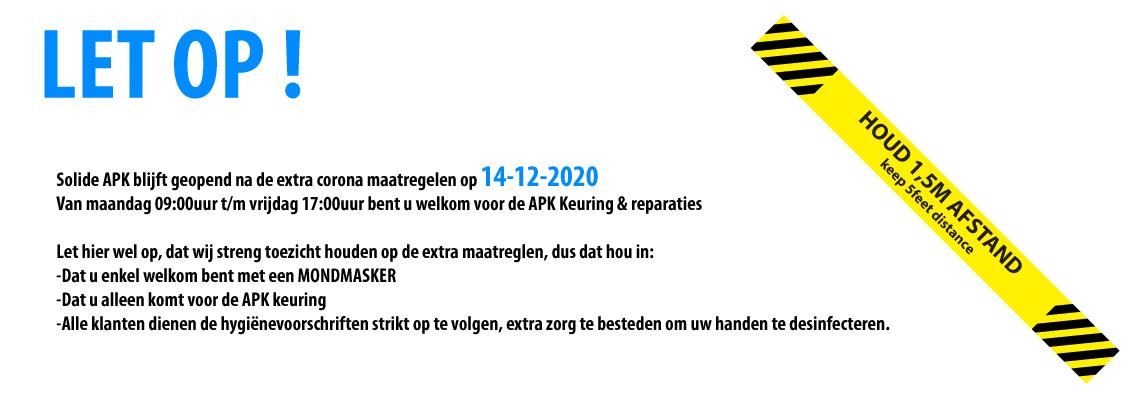 Ook na 14-12-2020 zijn wij geopend